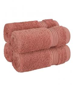 Набор маленьких полотенец American Soft Linen Bekos Premium из 100% турецкого хлопка, 4 шт, оранжевый