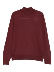 Шерстяной свитер с длинными рукавами Corneliani, красный