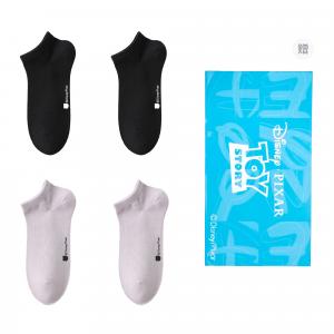 Женские носки щиколотка Shopping Bag 4 Pack Disney, черный/фиолетовый