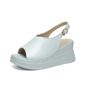 ZHR Женские сандалии на одной застежке синие, цвет Blue