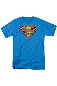 Футболка с коротким рукавом и логотипом DC Comics Superman для взрослых Gildan, бирюзовый