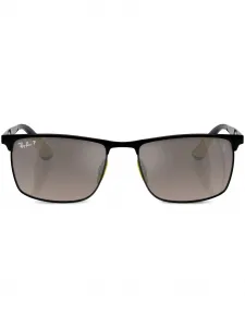 Солнцезащитные очки с логотипом Chromance-бляшка Ray-Ban, черный