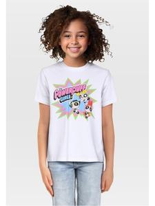 Набор из двух футболок с коротким рукавом "Power Puff Girls" белого цвета