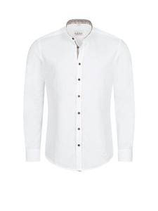 Традиционная рубашка с длинными рукавами Peer в белом цвете Nübler