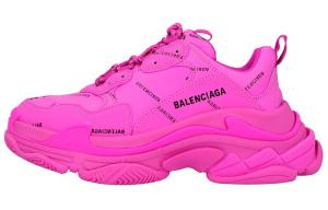Кроссовки Balenciaga Women's Triple S Sneaker 'All Over Logo - Fuchsia'