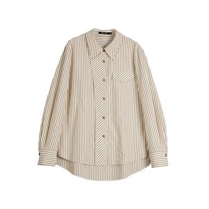 ELLE Рубашка Women's Coffee Lapel Moderate