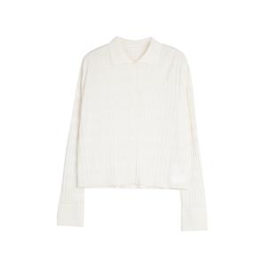 ELLE Кардиган женский воротник лацкановый бежево-желтый