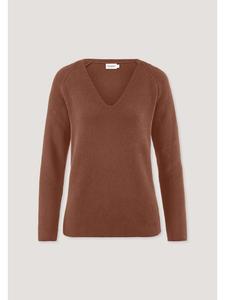 Вязаный свитер цвета ржавчины Hessnatur