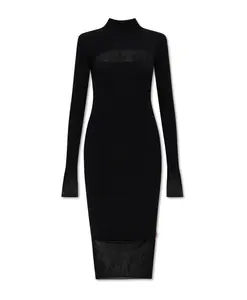 Платье м-образное с разрезом Diesel, черный