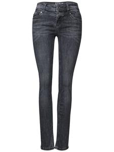 Street One Джинсы темно-стального серого цвета с эффектом потертости