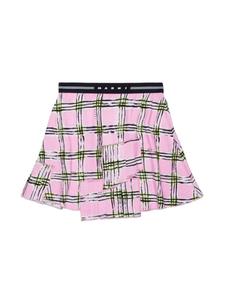 Marni Kids юбка в клетку, розовый