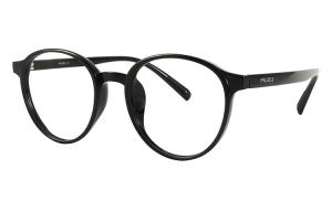 MUZU Унисекс очки для зрения, The round frame Versatile Black-C10 is equipped with 0-degree anti-blue light lenses