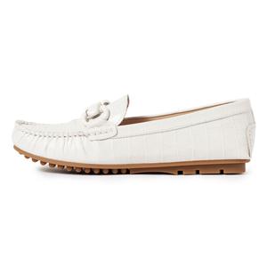 Лоферы женские низкие Абрикос/Экрю Reemoor