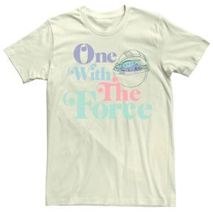 Мужская художественная футболка The Mandalorian The Child One With The Force Star Wars