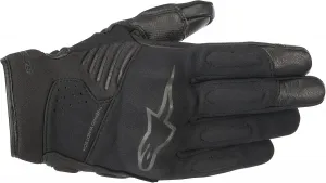 Мотоциклетные перчатки Alpinestars Faster Gloves, черные, черно-черные, размер S, Black / Black