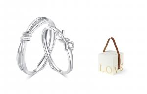 MISS TOOYA Кольцо из чистого серебра S999 унисекс