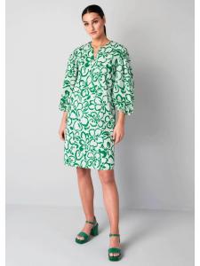 Alba Moda Платье с рукавами-фонариками зеленого цвета