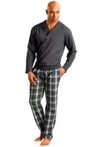 H.I.S Длинная пижама в сером цвете