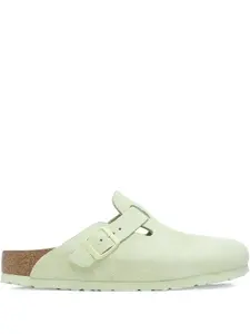 Мюли Boston Soft Footbed с пряжкой Birkenstock, зеленый