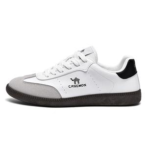 Pilot the camel Антискользящие и износостойкие легкие низкие скейтбордские кроссовки мужские белые, цвет White