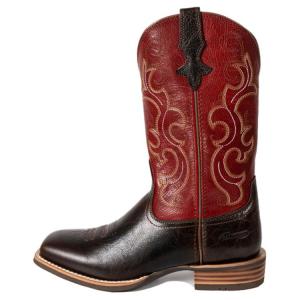 Ковбойские сапоги, износостойкие, нескользящие, женские, на среднем каблуке Palitutu, Burgundy