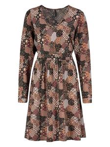 Платье до колена Fresh Made, цвет schwarz/braun