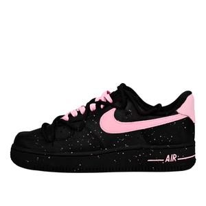 Кроссовки Air Force 1 Baby's Breath Abrasion Resistant Low top Skateboard Shoes Women's Nike, черный розовый