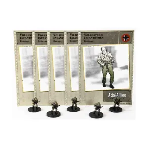 Пехотинцы фольксштурма (C) x5, Axis & Allies - Collectible Miniatures Game - Reserves Singles