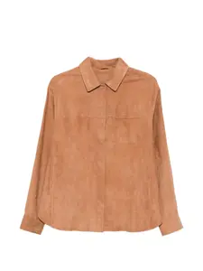 Кожаная куртка на пуговицах Desa 1972, коричневый