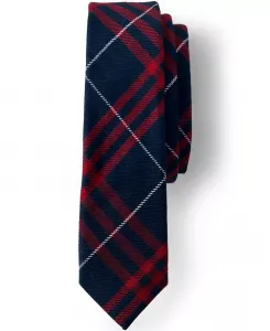 Мужская школьная форма, взрослый, клетчатый галстук, который нужно завязать Lands' End, синий