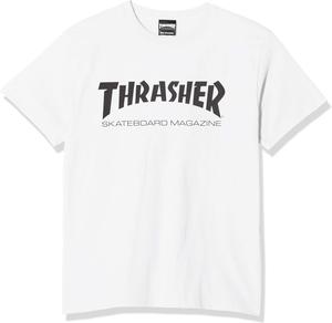 Мужская футболка THRASHER (Thrasher) с коротким рукавом и принтом (TH8101 / MAG LOGO) (TH8101 / MAG LOGO), белый/черный