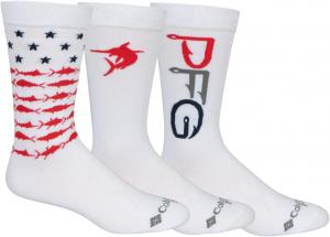 Columbia мужские носки PFG Crew, 2 пары, White
