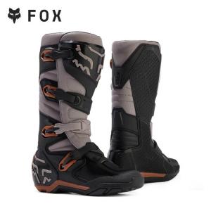 FOX Новая модель американских ботинок off-road для мотоцикла, обувь для трейлрайдинга с прочной подошвой, выбор для начинающих, серо-коричневый, размер 43