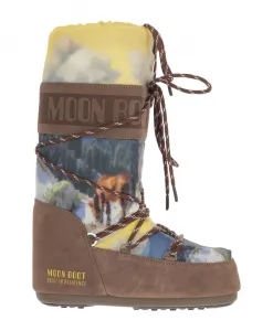 Ботинки Icon с высокой открыткой Moon Boot, мультиколор