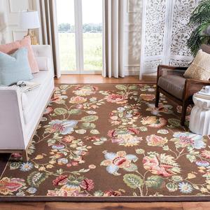 Ковер SAFAVIEH, 275 x 366 см, Chelsea Collection, Brown, ручное плетение, французский кантри из шерсти, идеален для помещений с высокой проходимостью в гостиной, спальне (HK331B)