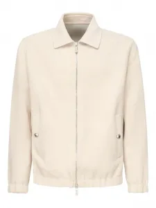 Шерстяная куртка на молнии Eleventy, белый