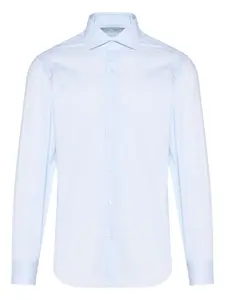 Рубашка из хлопка в полоску Barba, синий