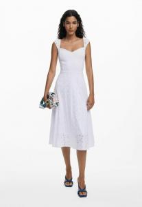 Платье Desigual EMBROIDERED MIDI, White