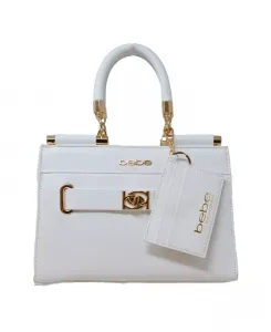 Алекс Сумка-портфель стеганая с картхолдером Bebe, белый