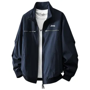 Куртка Unisex Stand Collar Moderate Jeep, темно-синий