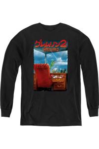 Молодежный худи с длинным рукавом Gremlins 2 G2 с принтом Gildan, черный