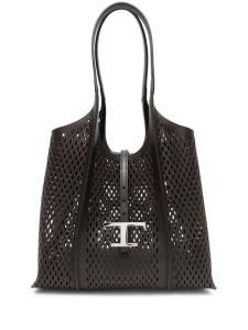 Сумка-шоппер Tod's T Timeless среднего размера, коричневый