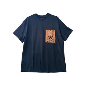 Футболка с карманом и принтом монограмм MCM, черный