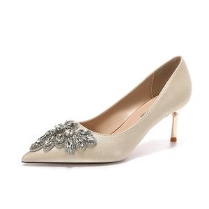 Zomila Тонкие каблуки на высоком каблуке для женщин шампань 6.5, цвет Champagne 6.5