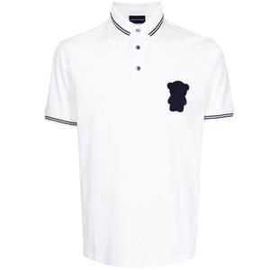 EMPORIO ARMANI Белая поло для мужчин