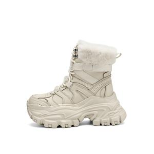 Утепленные износостойкие утепляющие короткие ботинки женские Rosa Bianca, Ecru