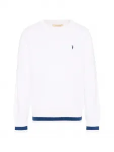 Джемпер с круглым вырезом TRUSSARDI JUNIOR, белый