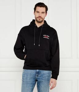 Толстовка мужская Guess Jeans с капюшоном, черный