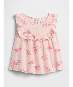 (K)babyGap Топ с оборками из льняной смеси