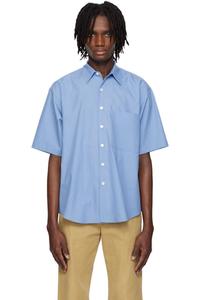 Синяя рубашка из выстиранного твила Finx AURALEE